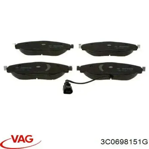 Comprar 3C0698151G VAG Pastillas delanteras de freno