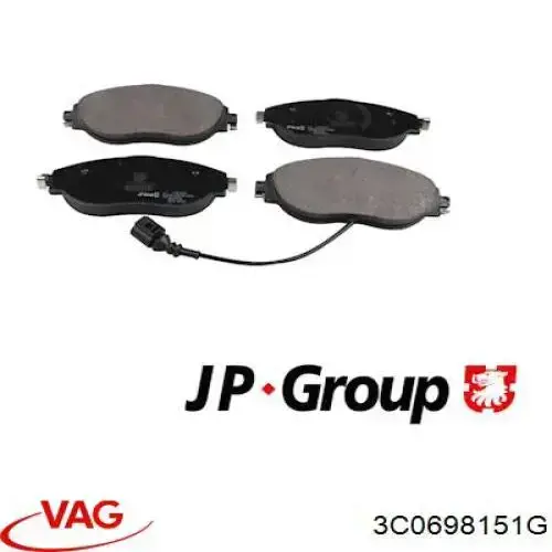 Pastillas freno delanteras VAG 3C0698151G precio, desde 36,35 EUR