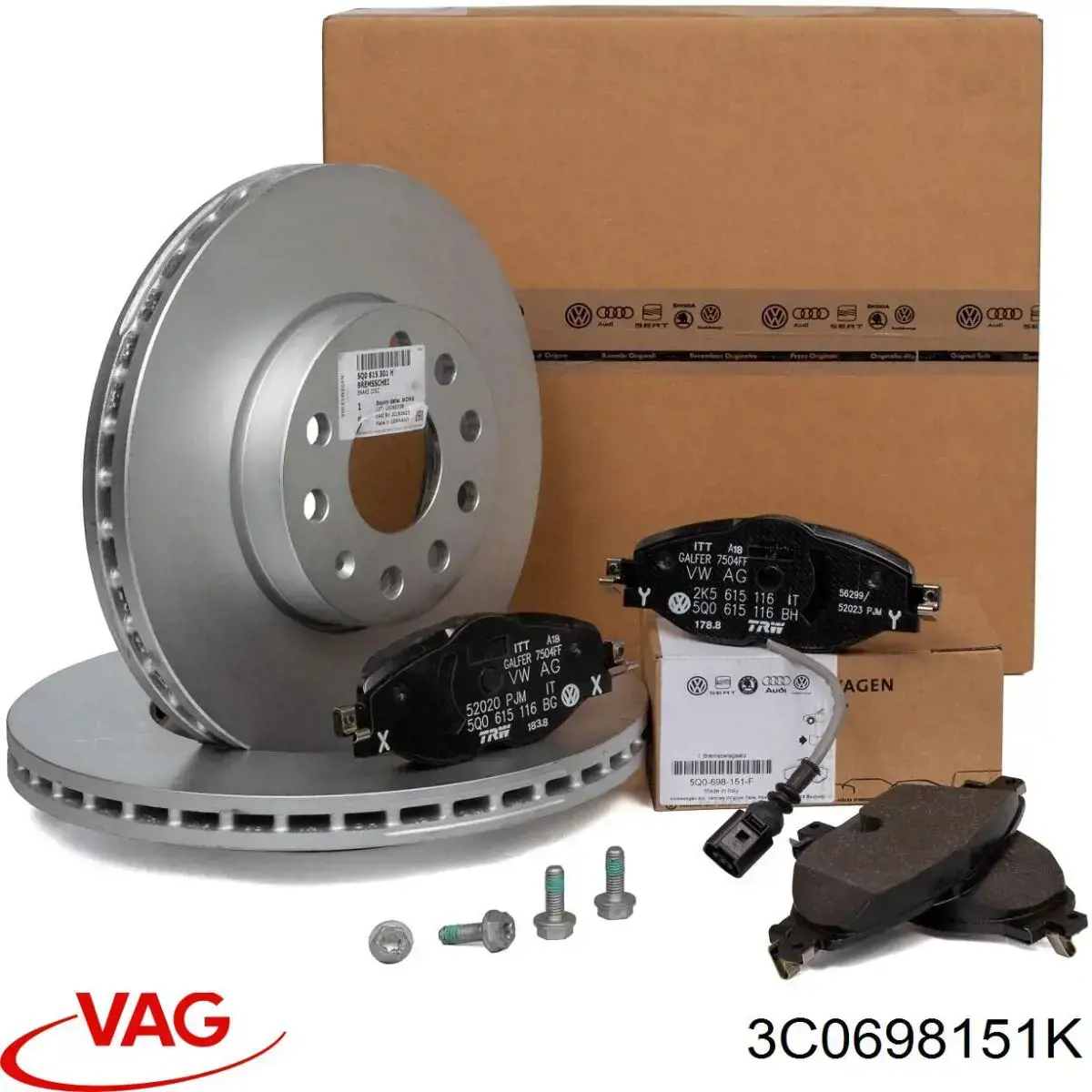 Pastillas de freno delanteras Seat Leon 2 1P1