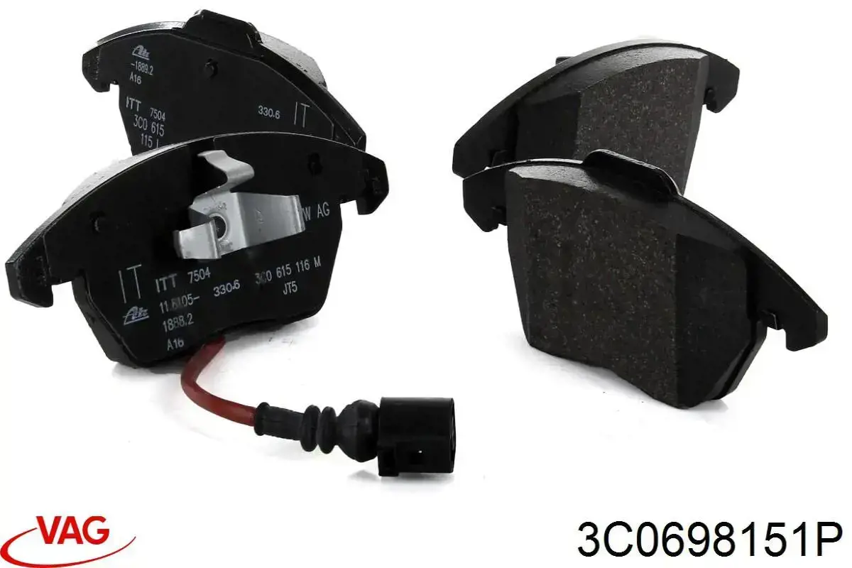 Pastillas de freno delanteras Seat Leon 2 1P1