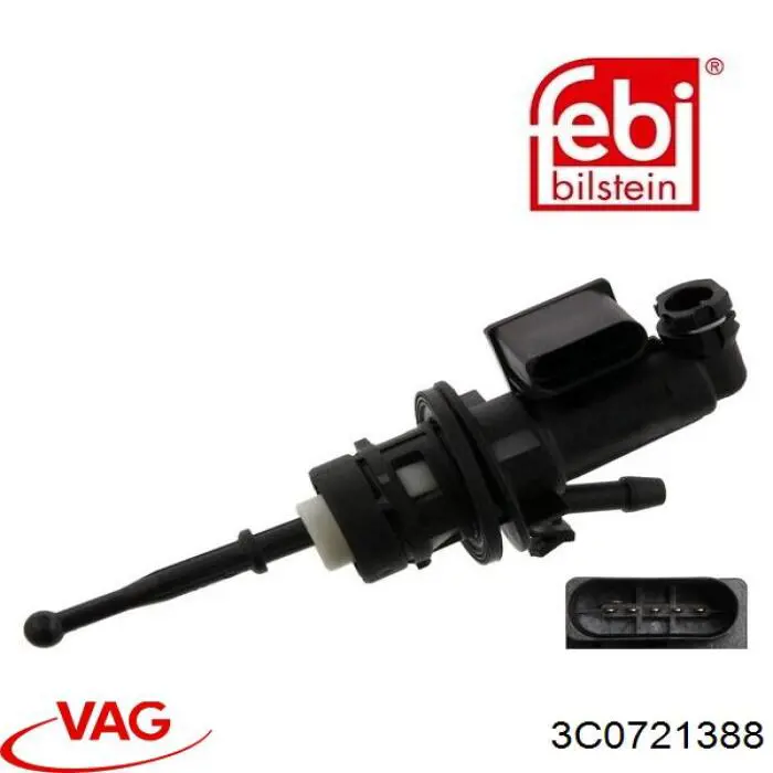 Cilindro de embrague VAG 3C0721388 precio, desde 52,45 EUR