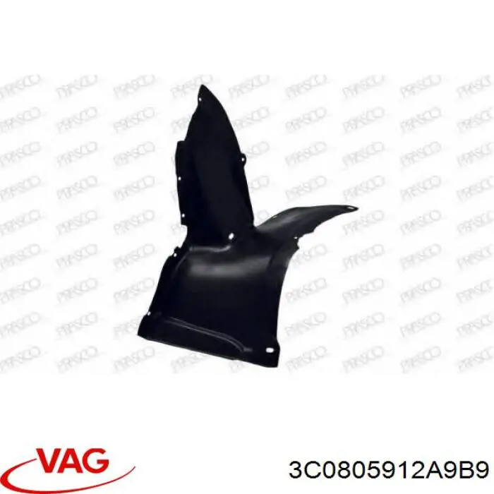 Comprar 3C0805912A9B9 VAG Guardalodos interior delantero derecho
