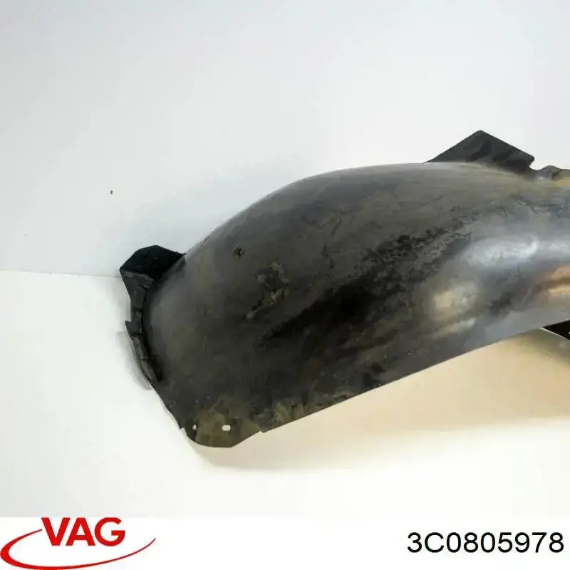 Guardabarros interior trasero derecho del guardafango delantero 3C0805978 VAG