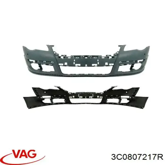 Parachoques delantero VAG 3C0807217R precio, desde 90,01 EUR