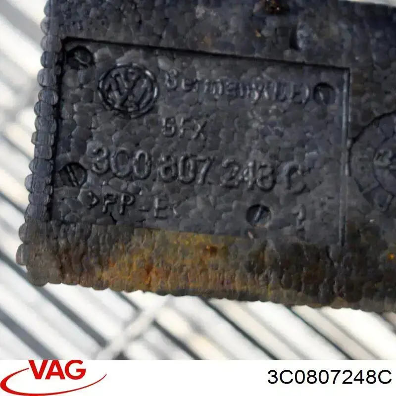 Absorbedor del parachoques delantero 3C0807248C VAG
