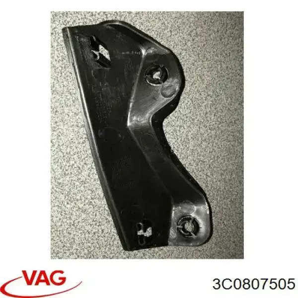 Soporte exterior izquierdo del parachoques delantero 3C0807505 VAG