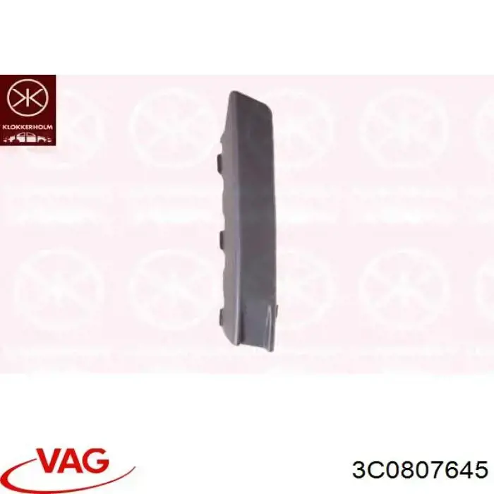 Moldura de parachoques delantera izquierda VAG 3C08076459B9 precio, desde 5,62 EUR