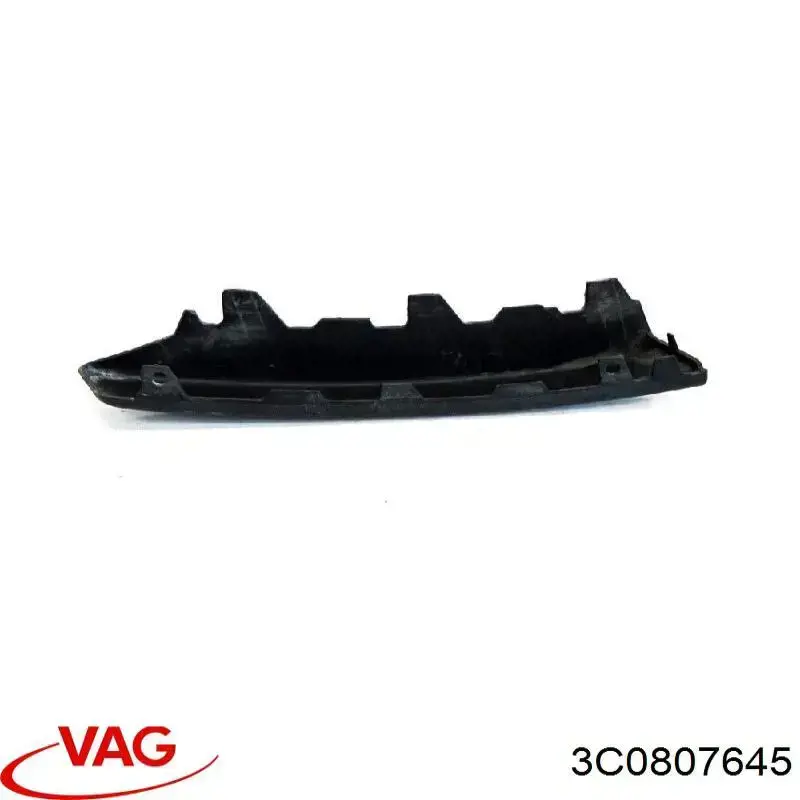 Moldura de parachoques delantera izquierda 3C0807645 VAG