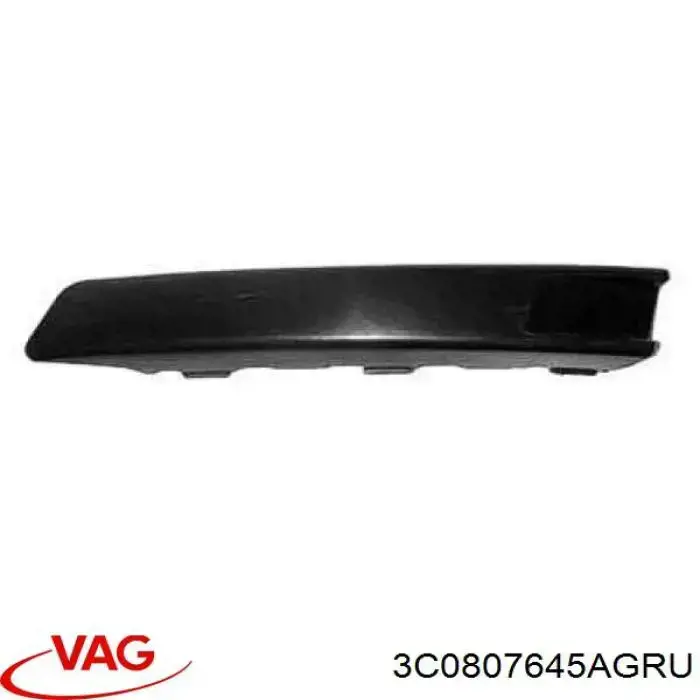 Moldura de paragolpes delantero izquierdo para Volkswagen Passat (B6, 3C2)