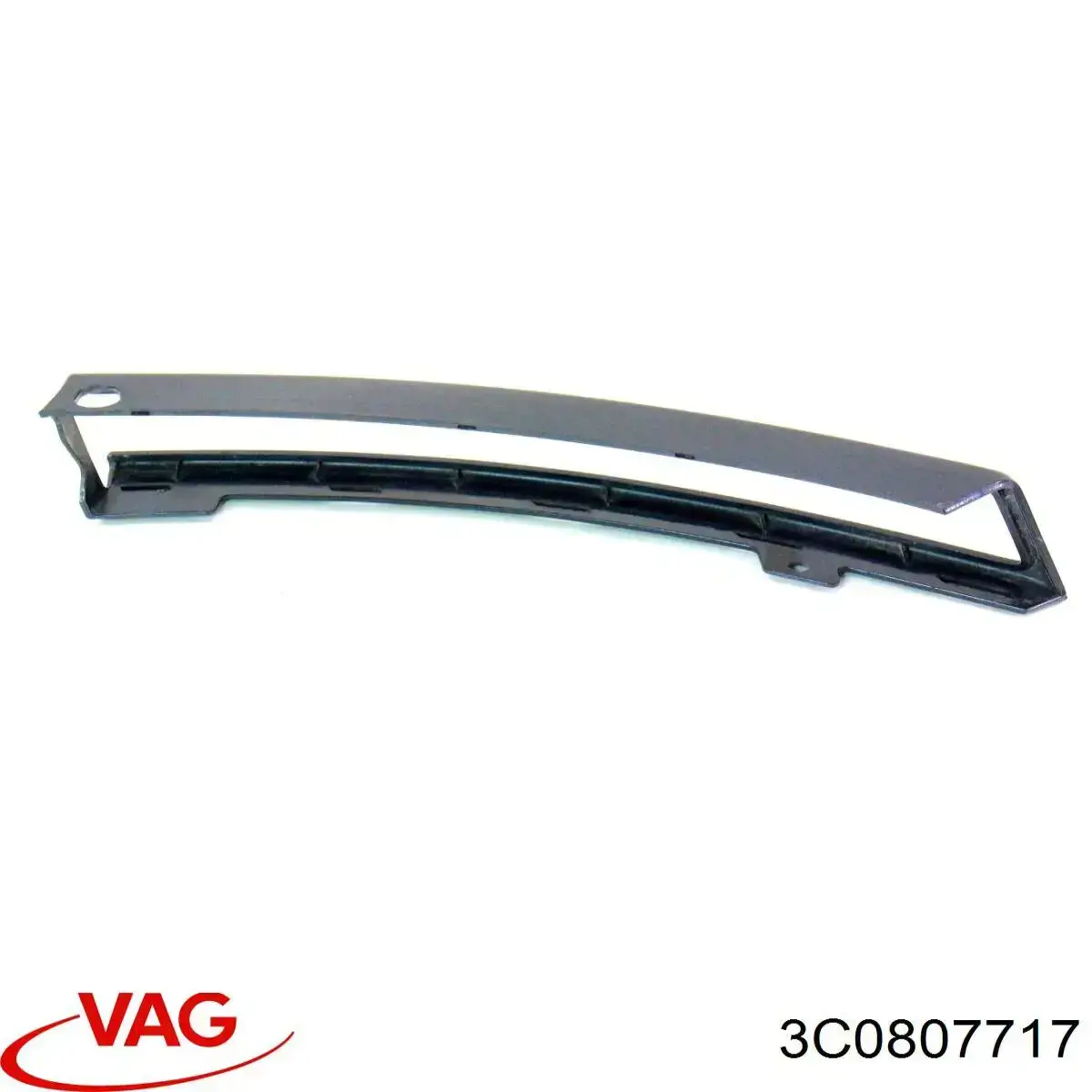 Moldura de parachoques delantera izquierda 3C0807717 VAG