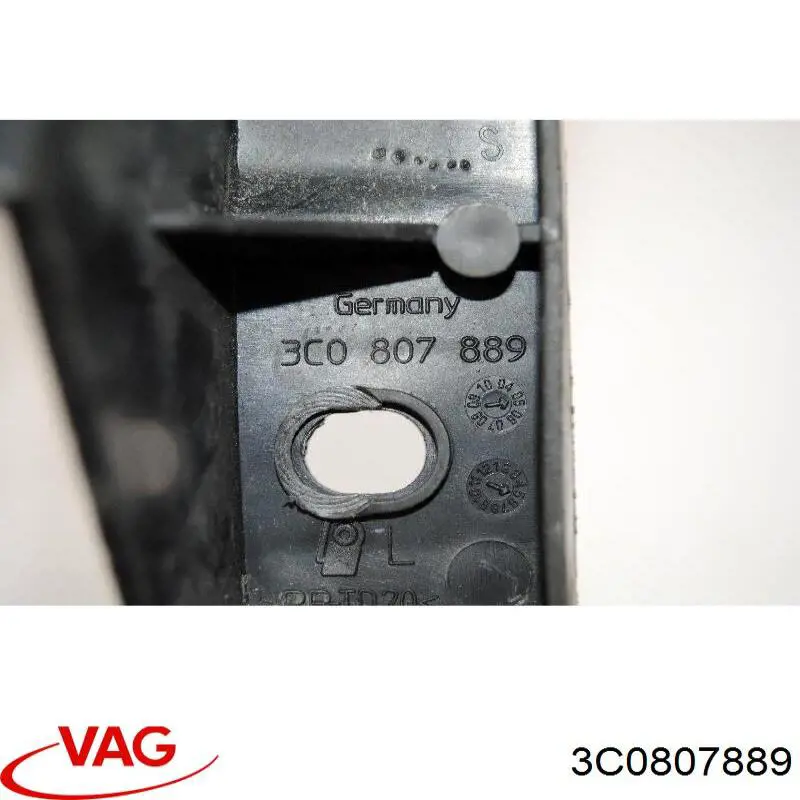 Soporte exterior izquierdo del parachoques delantero 3C0807889 VAG