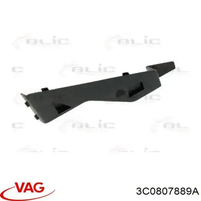Soporte exterior izquierdo del parachoques delantero 3C0807889A VAG