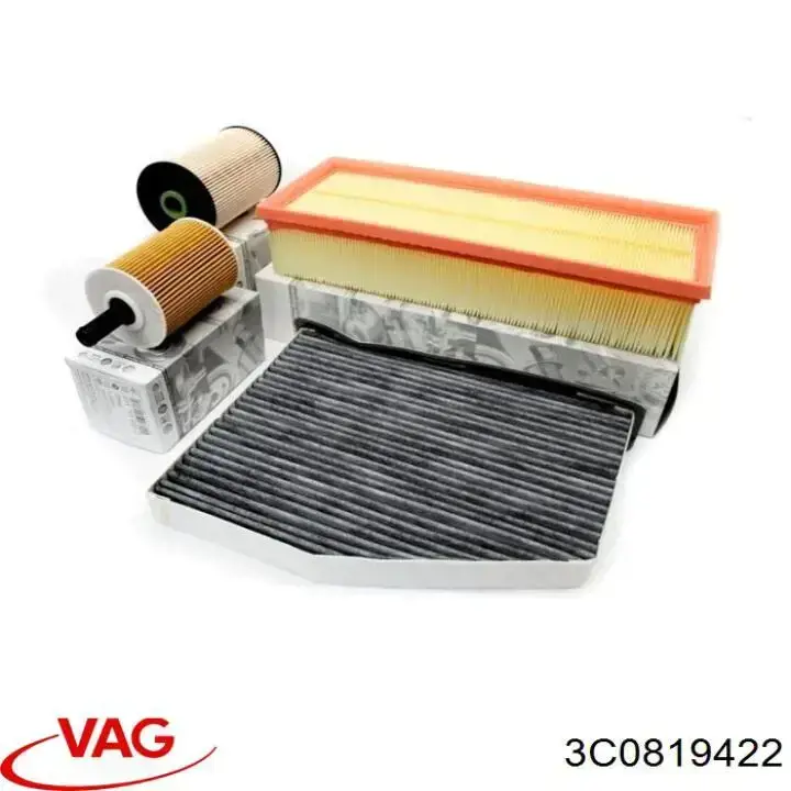 3C0819422 VAG Cubierta del filtro de habitáculo