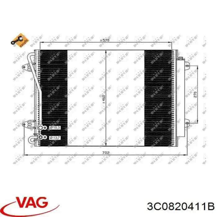 Condensador VAG 3C0820411B