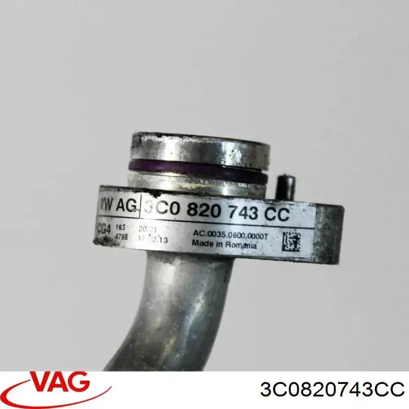Comprar 3C0820743CC VAG Manguera de aire acondicionado de evaporador al compresor