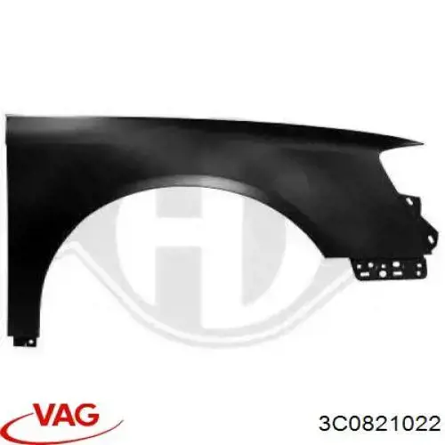 Comprar 3C0821022 VAG Aleta delantera derecha