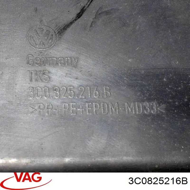 Comprar 3C0825216B VAG Protección inferior trasera derecha