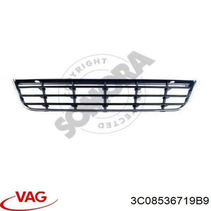 Rejilla de ventilación, paragolpes delantero, central Diamond/DPA 88530046702 precio, desde 28,66 EUR