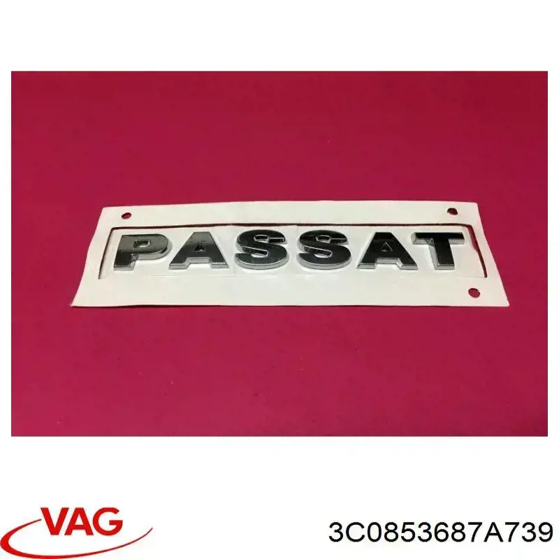 3C0853687A739 VAG emblema de tapa de maletero