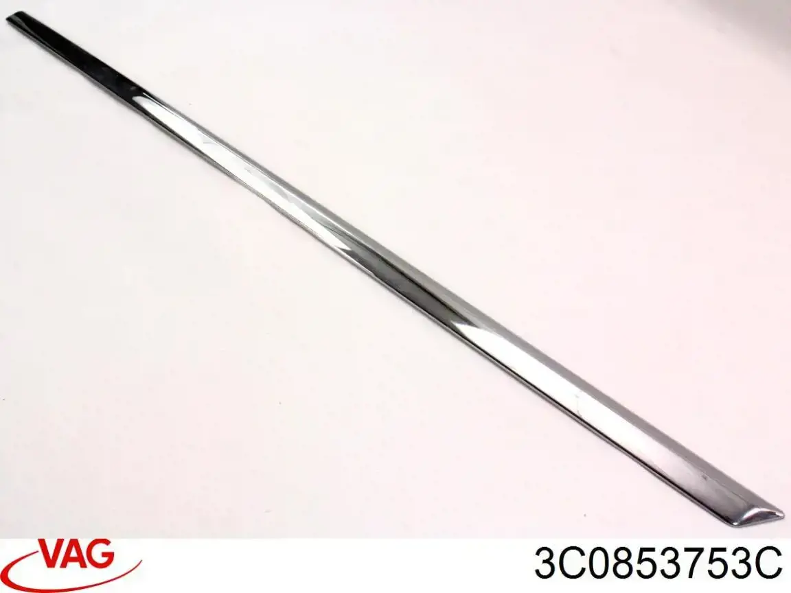 Moldura superior de puerta trasera izquierda VAG 3C0853753C precio, desde 18,48 EUR
