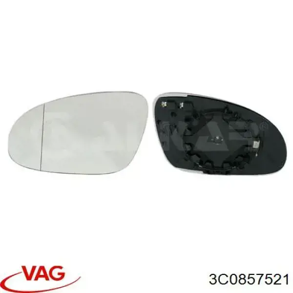 Cristal de espejo retrovisor exterior izquierdo VAG 3C0857521 precio, desde 10,93 EUR