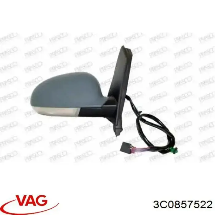Cristal de espejo retrovisor derecho VAG 3C0857522 precio, desde 15,88 EUR