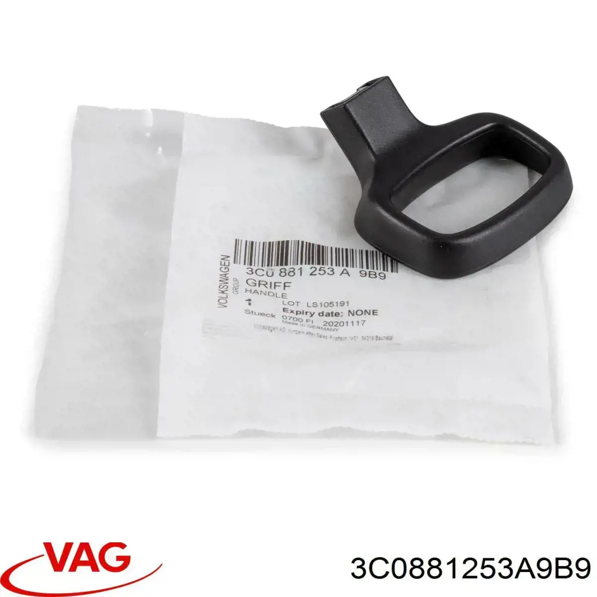 Manija de la palanca de ajuste del asiento delantero VAG 3C0881253A precio, desde 8,35 EUR