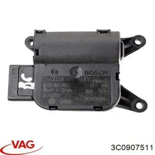 Actuador de compuerta de la calefacción 5WA907511 VAG