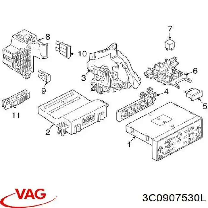 Comprar 3C0907530L VAG Módulo de interfaz de diagnóstico