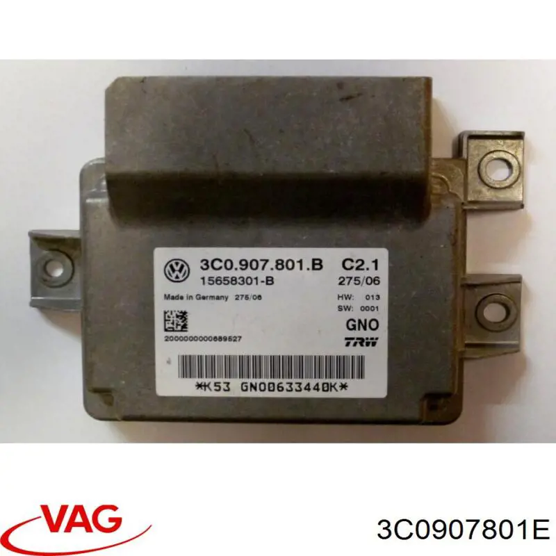 Módulo del freno de estacionamiento electromecánico VAG 3C0907801A