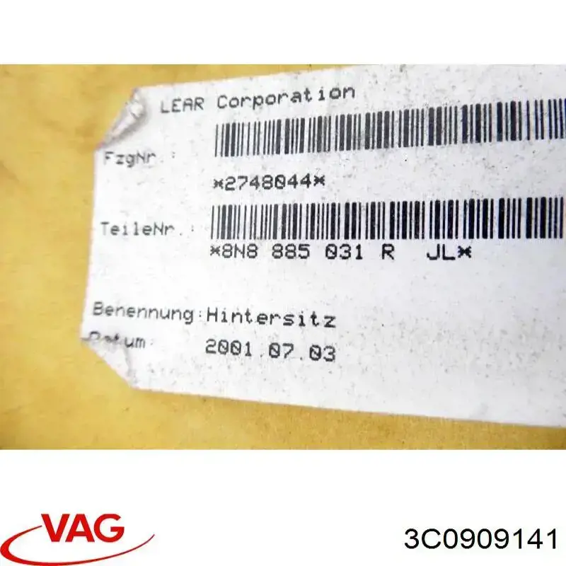 Antena Kessy VAG 3C0909141 precio, desde 43,80 EUR