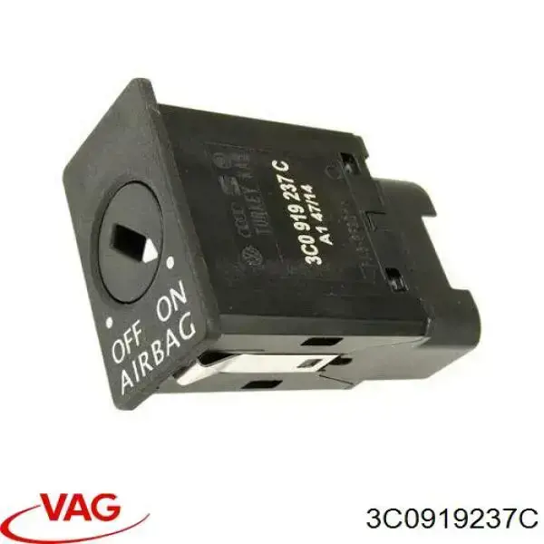 Interruptor de desactivación del airbag del pasajero VAG 3C0919237C precio, desde 49,37 EUR