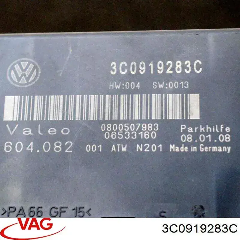 Unidad de control, auxiliar de aparcamiento para Volkswagen Passat (B6, 3C2)