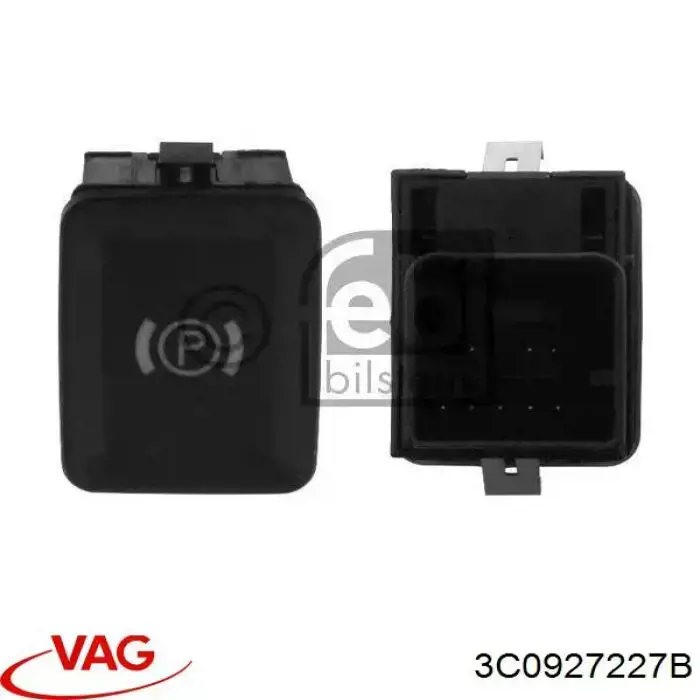 Interruptor del freno de estacionamiento electromecánico VAG 3C0927227B precio, desde 30,49 EUR