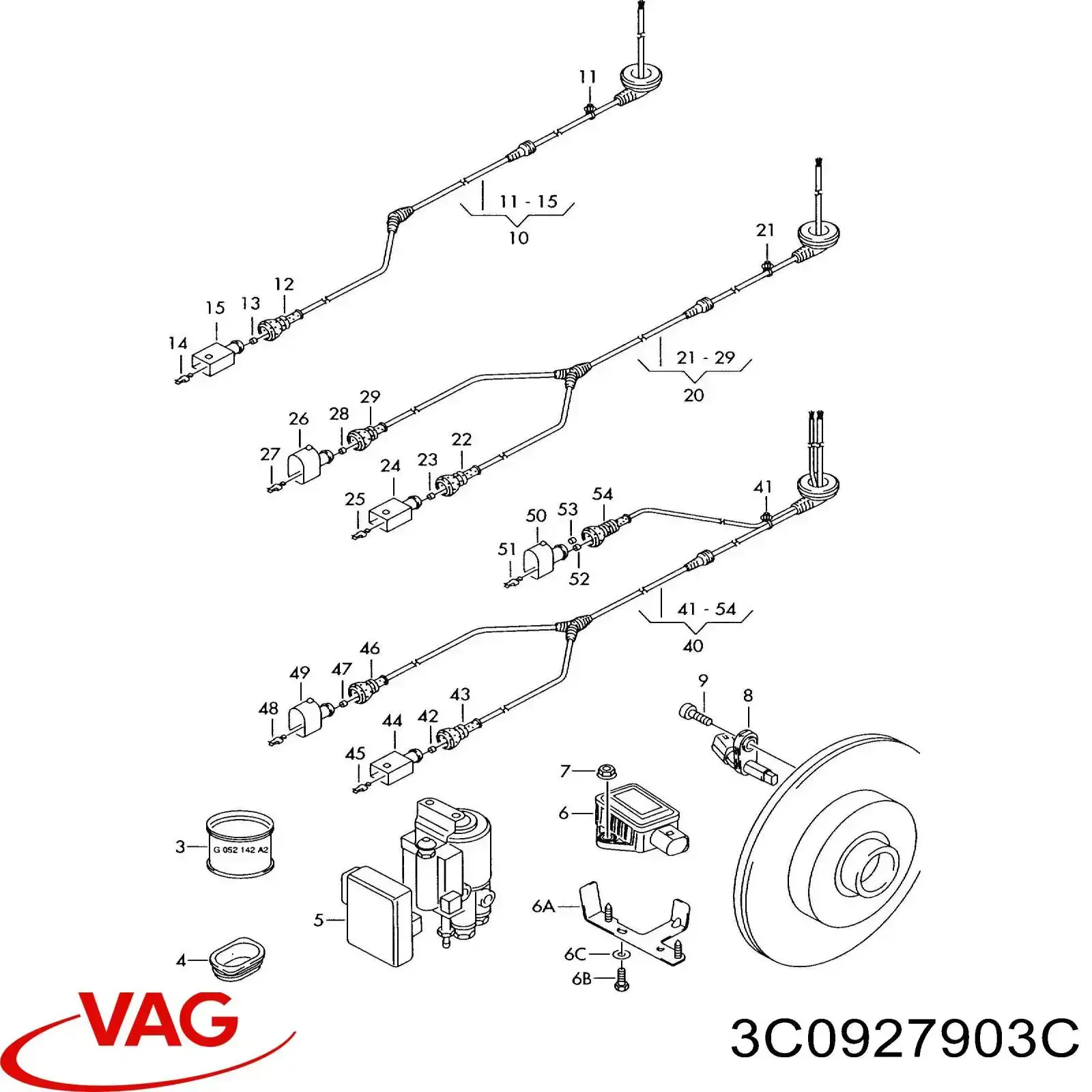 Juego de cables de bujias VAG 3C0927903 precio, desde 72,06 EUR