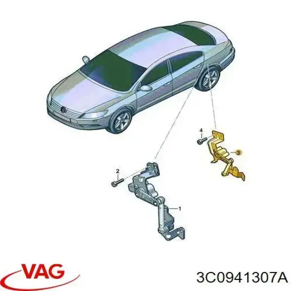Sensor de nivel de carrocería trasero izquierdo VAG 3C0941307A precio, desde 52,38 EUR