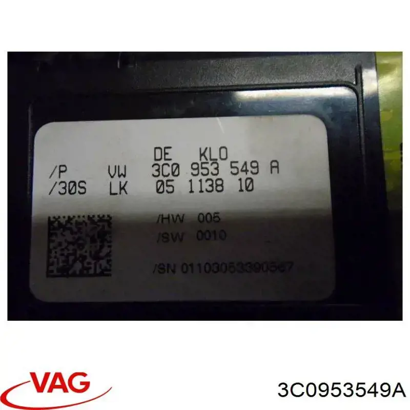 Comprar 3C0953549A VAG Módulo de control de interruptores de la columna de dirección