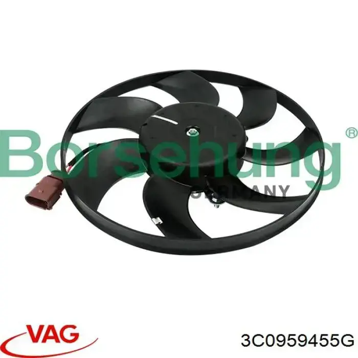 Ventilador de refrigeración completo derecho (motor y hélice) VAG 3C0959455G precio, desde 74,05 EUR