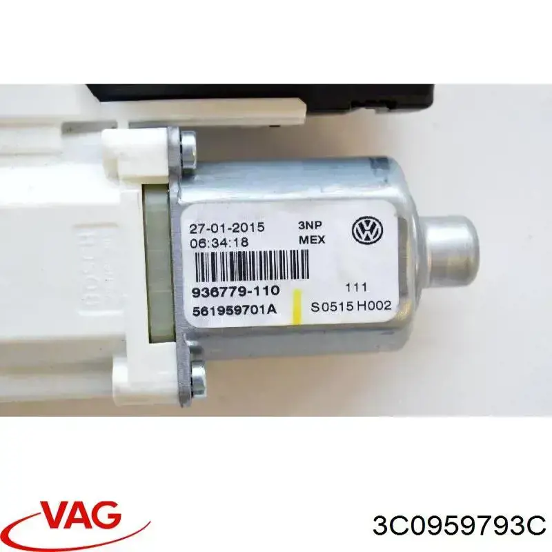 Módulo de control de elevalunas 3C0959793C VAG