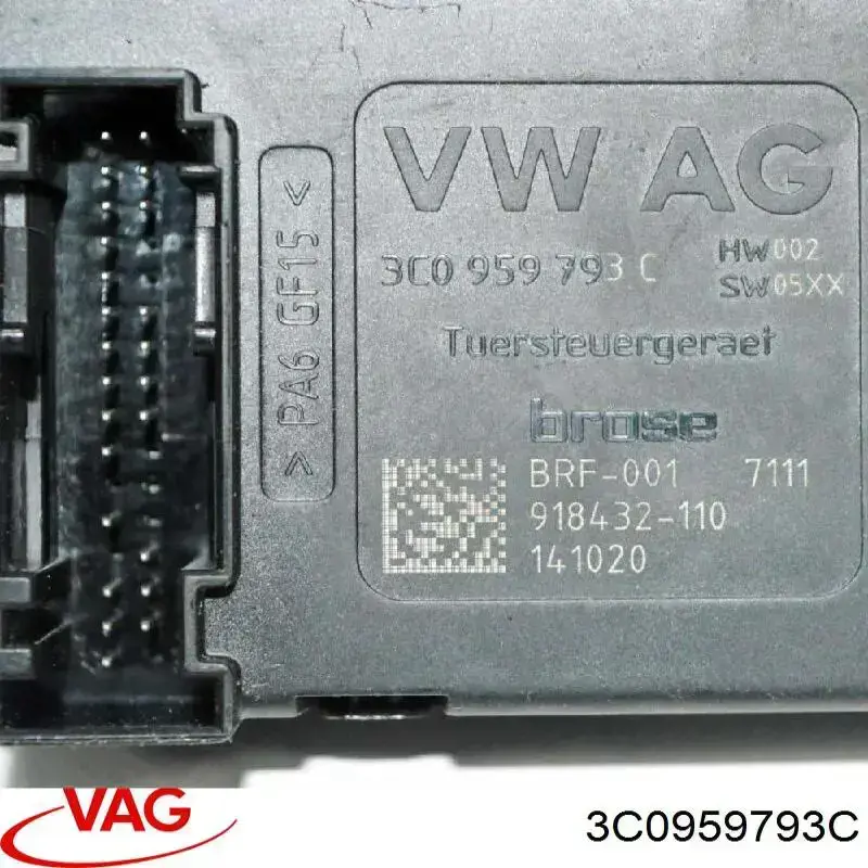 3C0959793C VAG Módulo de control de elevalunas