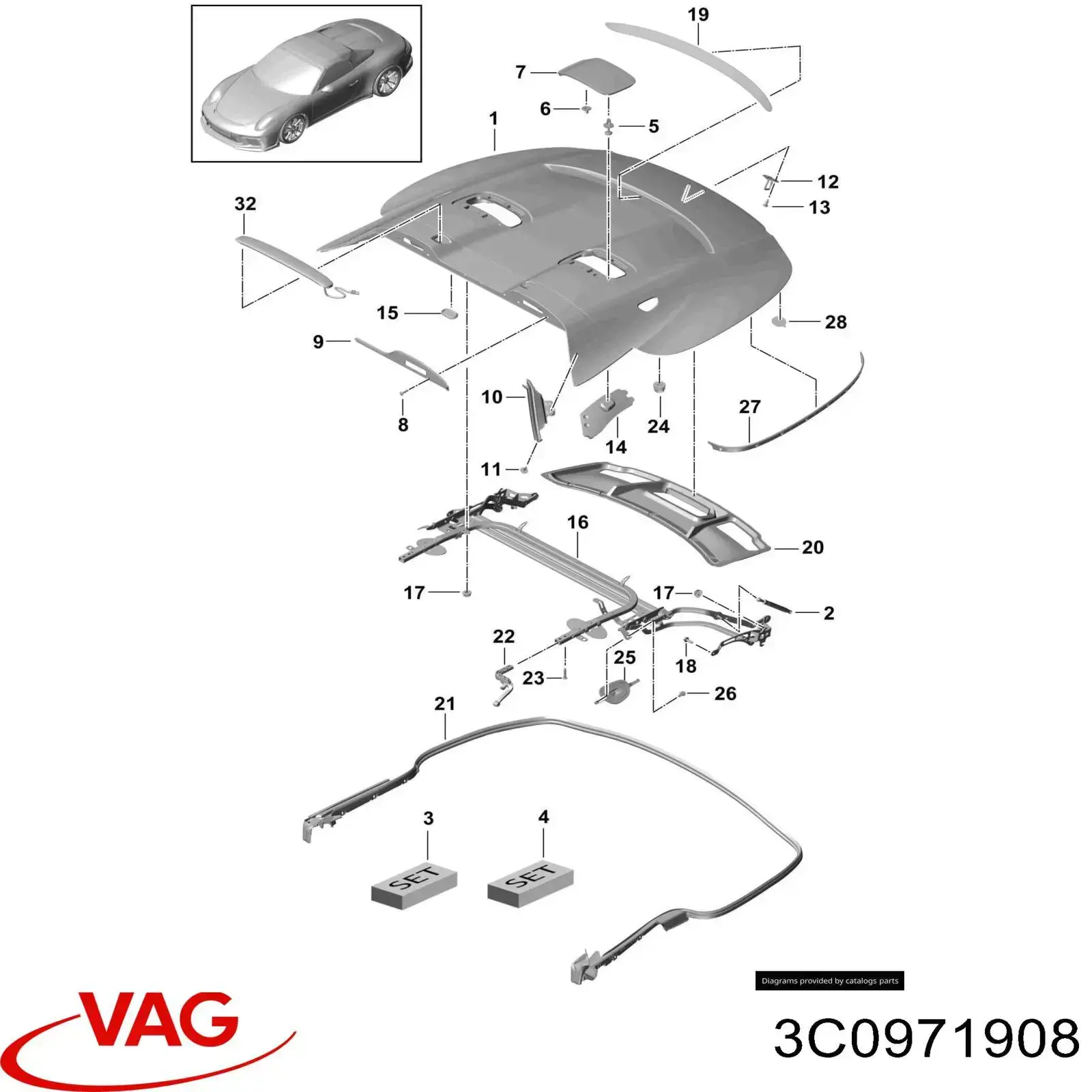  VAG 3C0971908 precio, desde 12,49 EUR