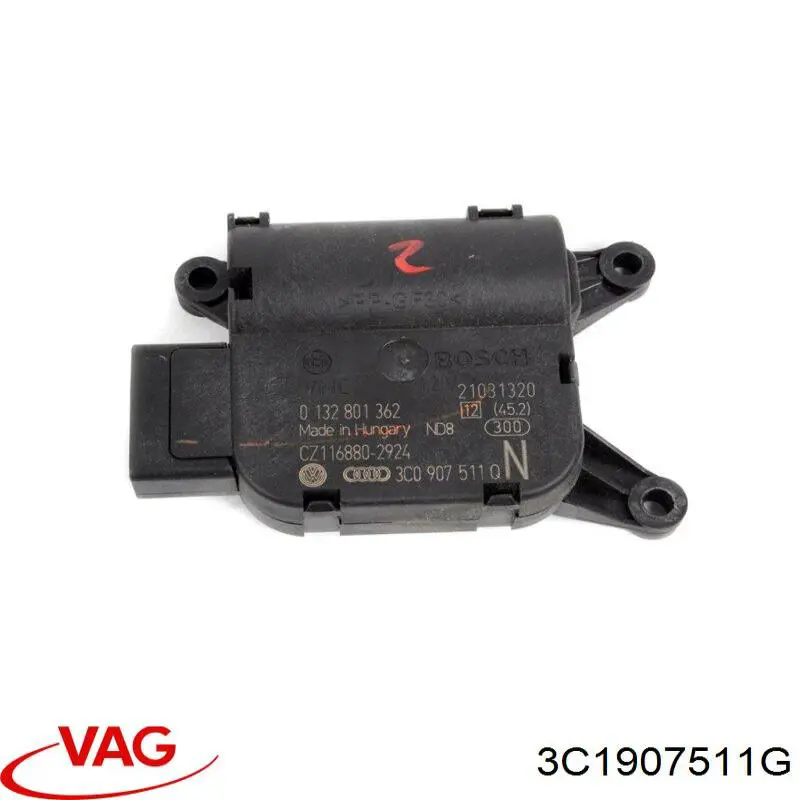 Actuador de compuerta de la calefacción 3C1907511G VAG
