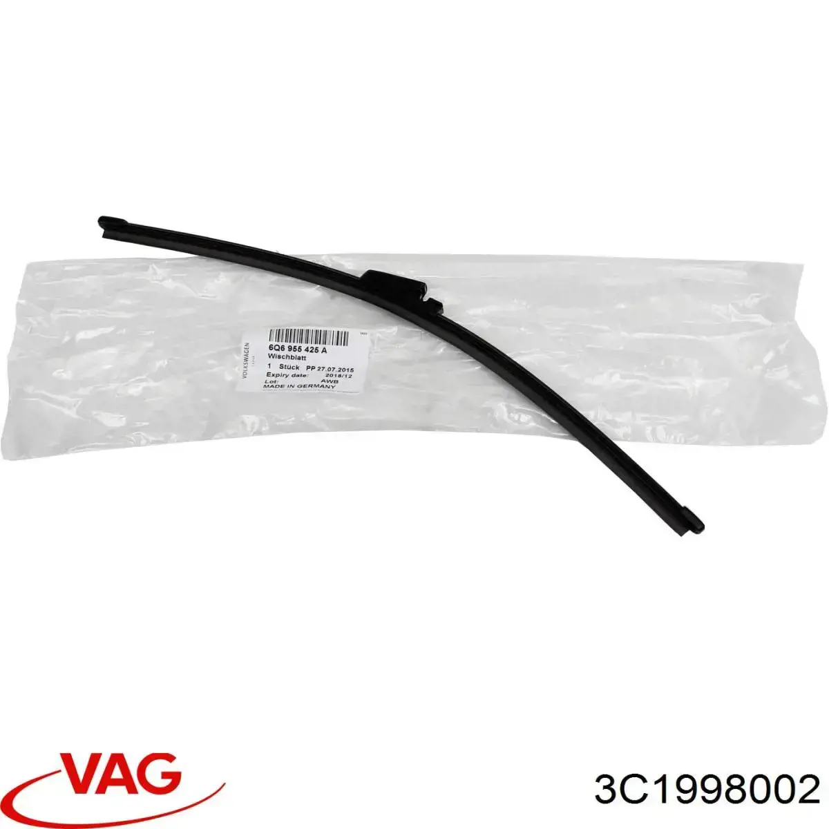3C1998002 VAG Escobillas Limpiaparabrisas delanteras