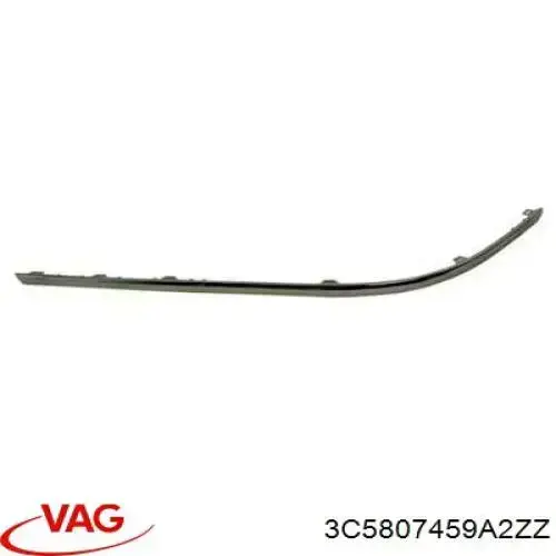 Comprar 3C5807459A2ZZ VAG Moldura de parachoques trasero izquierdo