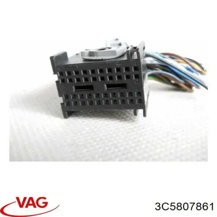 Soporte central del parachoques trasero 3C5807861 VAG
