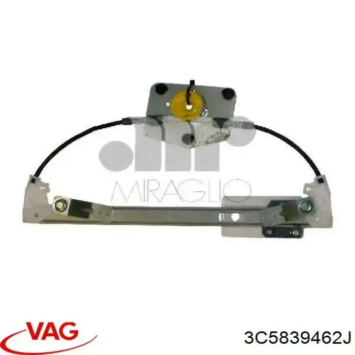 Comprar 3C5839462J VAG Mecanismo de elevalunas de la puerta trasera derecha