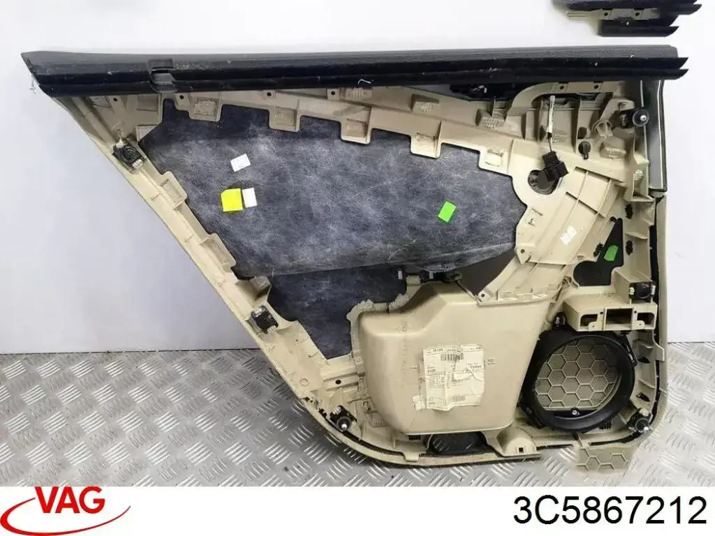 Comprar 3C5867212 VAG Guarnecido interior de puerta trasera derecha