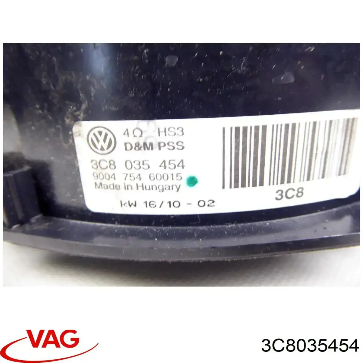 Altavoz de la puerta delantera VAG 3C8035454