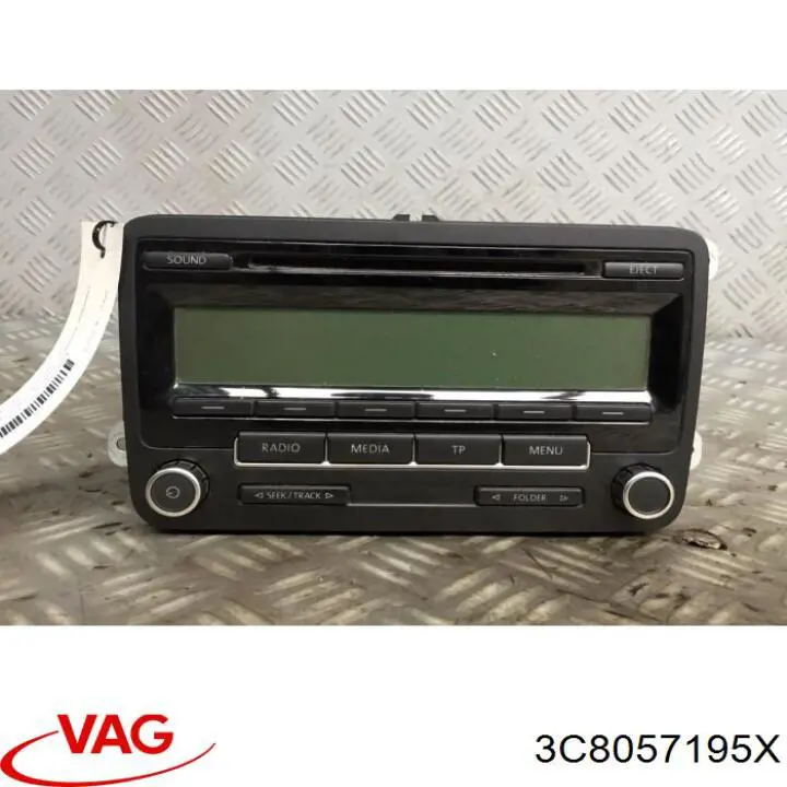 3C8057195X VAG radio (radio am/fm)