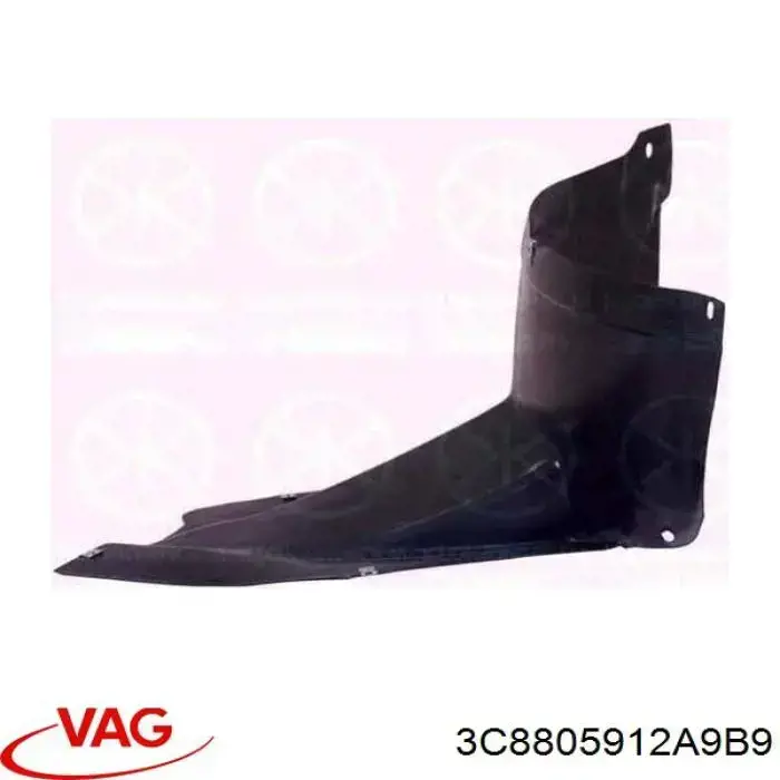 3C8805912A9B9 VAG Guardalodos interior delantero derecho